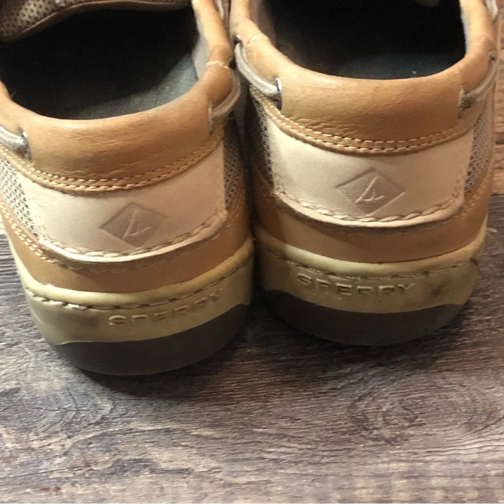 Sperry Leather Intrepid 2 Eye Boat Shoes Deck Dock Nautical EUC size 11.5W
